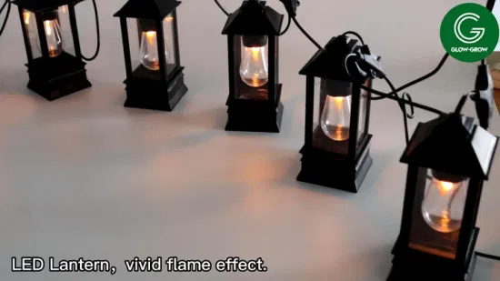 Vivid Flame Girlandenlicht-LED-Laterne mit 50 cm Lichtfläche für die Dekoration von Feiertagen, Veranstaltungen und im Freien